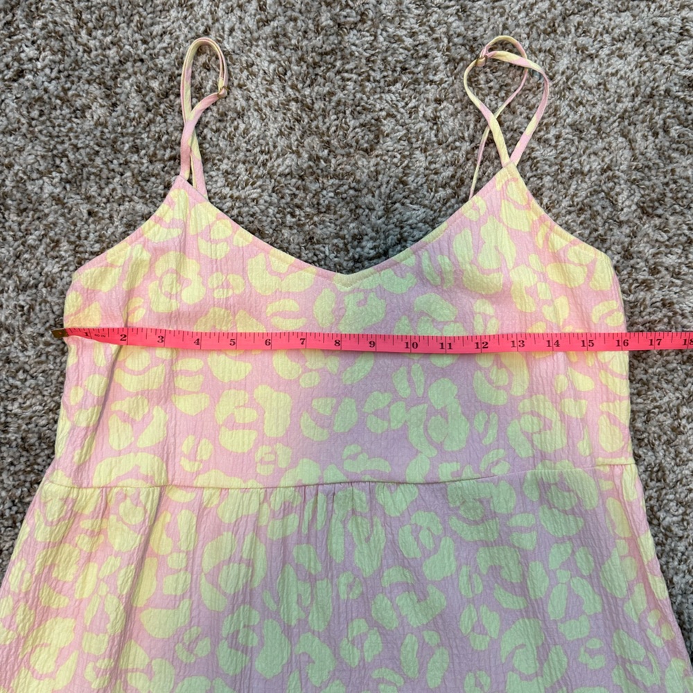 Show Me Your Mumu Caroline Mini Dress Lemonade Cheetah, size M, like new! - Picture 5 of 6